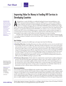 A Improving Value for Money in Funding HIV Services in