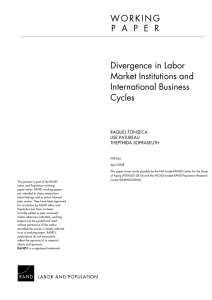 W O R K I N G Divergence in Labor