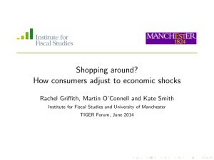 Shopping around? How consumers adjust to economic shocks