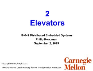 2 Elevators 18-649 Distributed Embedded Systems Philip Koopman