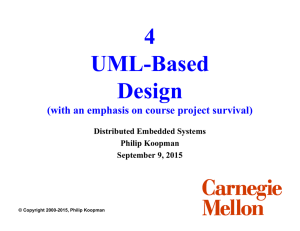 4 UML-Based Design (with an emphasis on course project survival)
