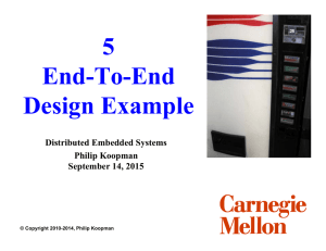 5 End-To-End Design Example Distributed Embedded Systems