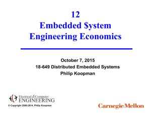 12 Embedded $ystem Engineering Economics ENGINEERING