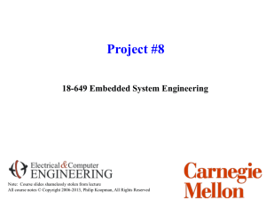 Project #8 18-649 Embedded System Engineering