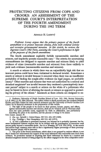 COPS  AND AN  ASSESSMENT AMENDMENT 1982
