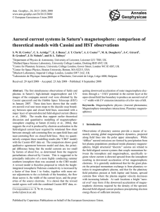 Auroral current systems in Saturn’s magnetosphere: comparison of