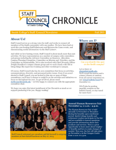 About Us!  Where am I? Smith College’s Staff  Council Newsletter