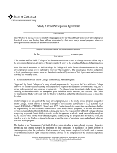 Study Abroad Participation Agreement  _____________________________________________________________