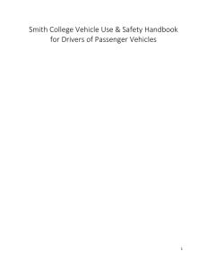 Smith College Vehicle Use &amp; Safety Handbook  1