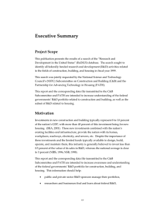 Executive Summary Project Scope