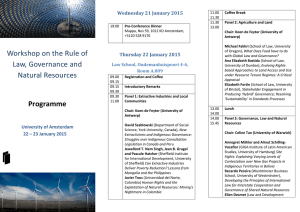 Workshop on the Rule of Wednesday 21 January 2015