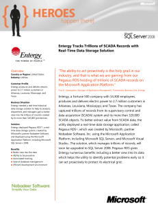 Entergy Tracks Trillions of SCADA Records with Real-Time Data Storage Solution