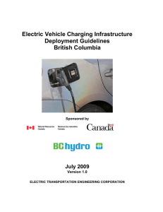 Electric Vehicle Charging Infrastructure Deployment Guidelines British Columbia