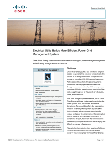 Electrical Utility Builds More Efficient Power Grid Management System