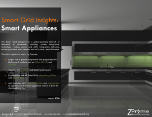 Smart Appliances  Smart Grid Insights: