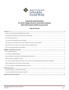 Frequently Asked Questions For Smith College School for Social Work Students