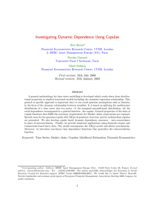 Investigating Dynamic Dependence Using Copulae