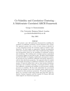 Co-Volatility and Correlation Clustering : A Multivariate Correlated ARCH Framework