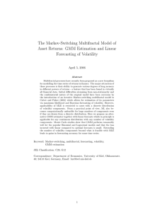 The Markov-Switching Multifractal Model of Asset Returns: GMM Estimation and Linear