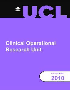 2010 Clinical Operational Research Unit Annual report