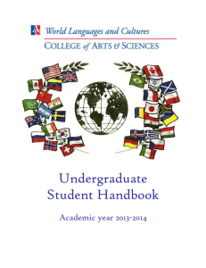 Undergraduate Student Handbook Academic year 2013-2014