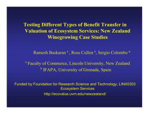 Testing Different Types of Benefit Transfer in Winegrowing Case Studies