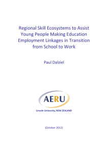 Regional Skill Ecosystems to Assist Young People Making Education