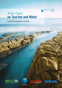13 White Paper on Tourism and Water EarthCheck Research Institute