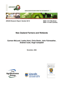 New Zealand Farmers and Wetlands  Andrew Cook, Hugh Campbell