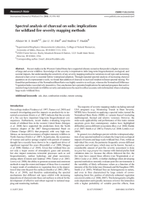 Spectral analysis of charcoal on soils: implications Alistair M. S. Smith