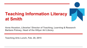 Teaching Information Literacy at Smith