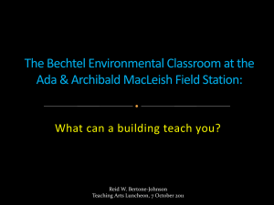 What can a building teach you?  Reid W. Bertone-Johnson