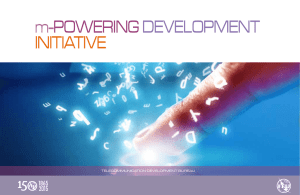 m- POWERING  DEVELOPMENT