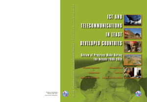 ICT AND TELECOMMUNICATIONS IN LEAST DEVELOPED COUNTRIES