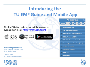 Introducing the ITU EMF Guide and Mobile App