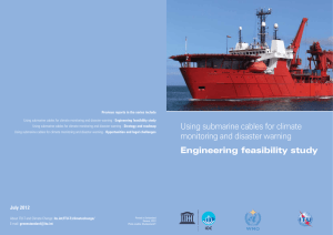 Using submarine cables for climate monitoring and disaster warning Engineering feasibility study