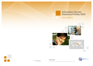 Information Society Statistical Profiles 2009 Arab States ITU-D