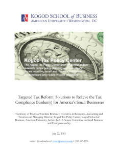 Targeted Tax Reform: Solutions to Relieve the Tax