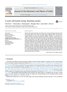 A novel self-locked energy absorbing system Yuli Chen , , Shougen Zhao