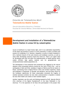 Estación de Telemedicina Móvil Telemedicine Mobile Station