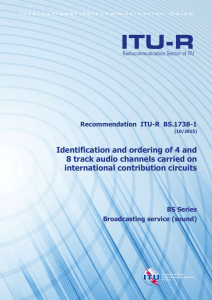 Identification and ordering of 4 and international contribution circuits