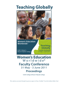 Teaching Globally Women’s Education Faculty Conference