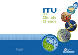 ITU Climate Change and