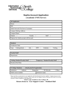 Sophia Account Application (Academic UNIX Server)