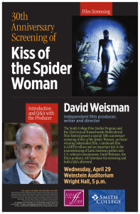 Kiss of the Spider Woman David Weisman