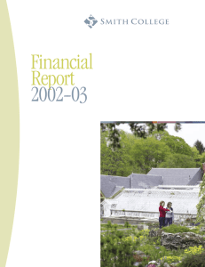 Financial Report 2002--03
