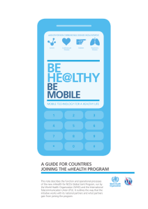 BE HE@LTHY MOBILE A GUIDE FOR COUNTRIES