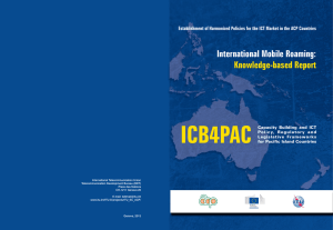 ICB4PAC International Mobile Roaming: Knowledge-based Report