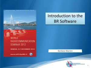 Introduction to the BR Software  1