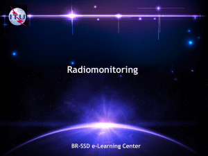 Radiomonitoring  BR-SSD e-Learning Center